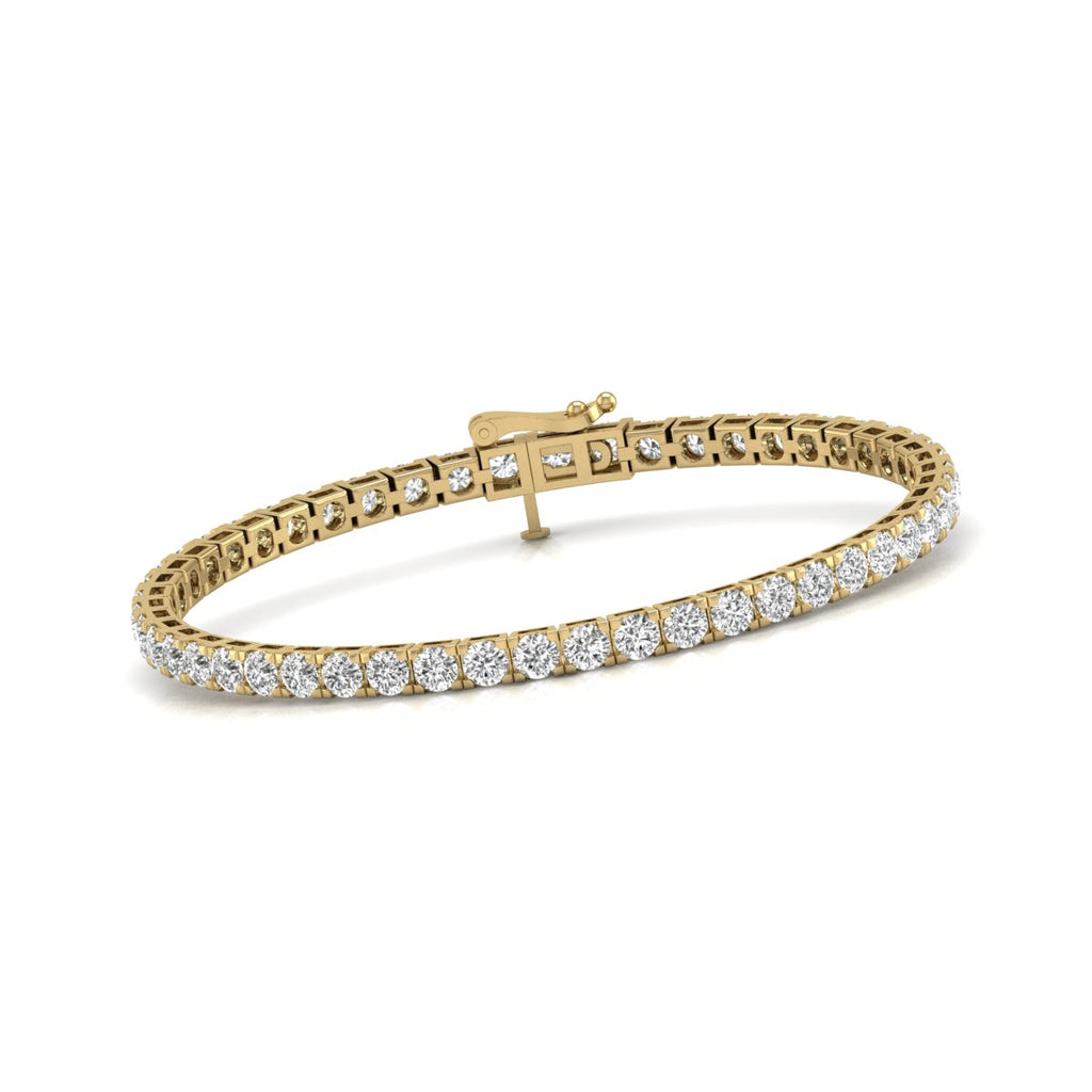 Buy 7.00 Carat (ctw) 14K Rose Gold Round Lab Grown Diamond Ladies Tennis  Bracelet 7 CT Online at Dazzling Rock