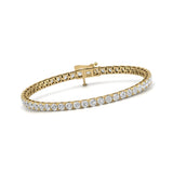 7 Carat TW Lab Grown Diamond Tennis Bracelet for Women - Available in 14K Yellow and White Gold