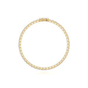 7 Carat TW Lab Grown Diamond Tennis Bracelet for Women - Available in 14K Yellow and White Gold