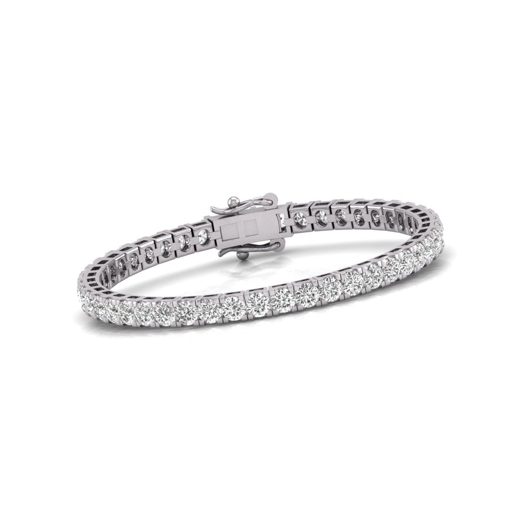 10 CT Round Cut Diamond 925 Sterling Silver 3-Row Hinged Bangle Weddin –  atjewels.in