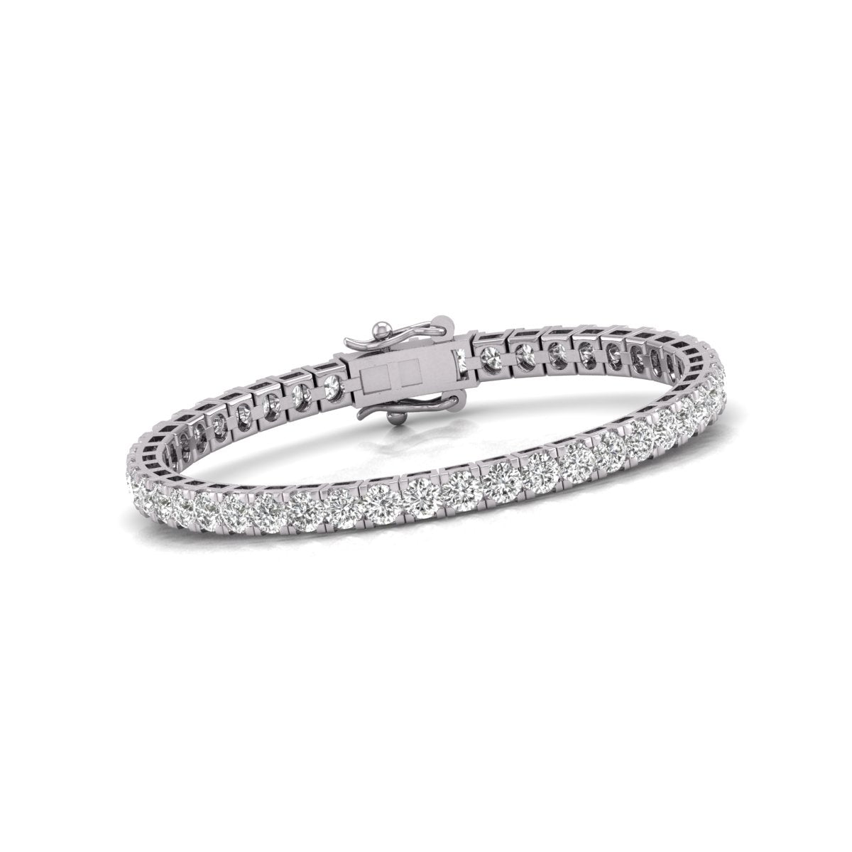 10 Carat TW Lab Grown Diamond Tennis Bracelet for Women - Available in 14K Yellow and White Gold
